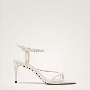 Massimo Dutti Cream Strappy Heels
